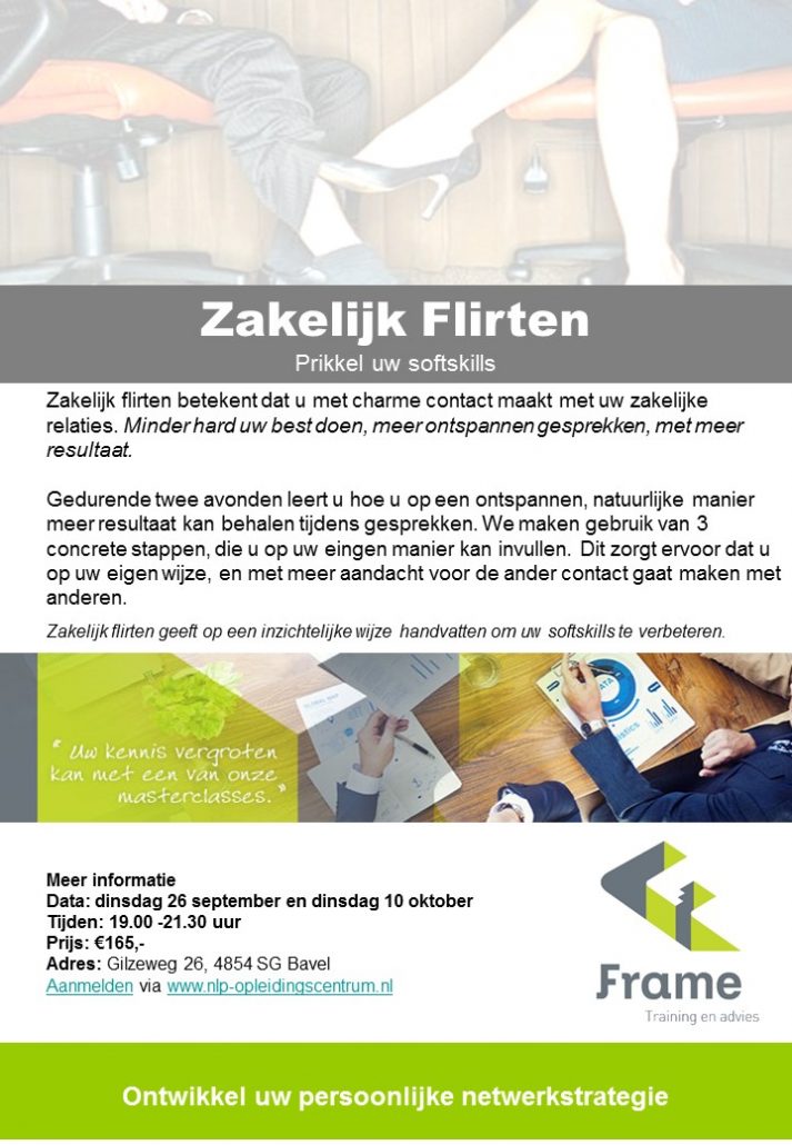 Wat is zakelijk flirten